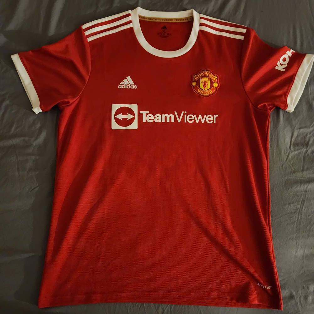 Adidas Red Manchester United Men's Shirt
